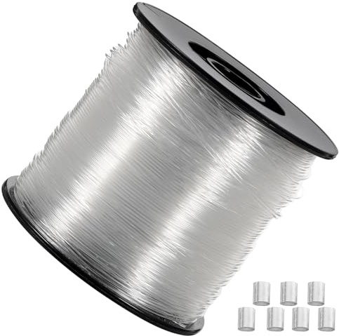 OHPHCALL Juego de Colgador de Cuadros Cable de Imagen de Nylon y Aleación de Aluminio, Resistente y Fácil de Usar para Dormitorios y Tiendas, 1 Set