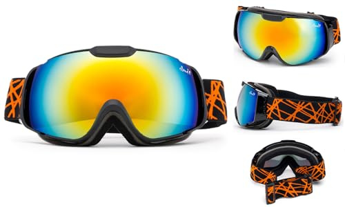 Professional Kids Boys Girls Snow Goggles Anti-Fog Dual Lens Ski Goggles
