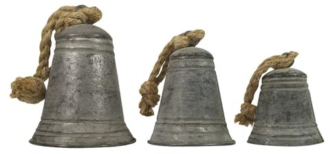 Glocken-Set Zink Weihnachtsglocke 3 Stück Nikolaus Weihnachtsdeko