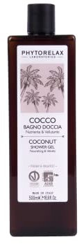 Phytorelax Laboratories Cocco Vegan & Organic - Bagno Doccia – Nutriente, Vellutante, Avvolgente - 500ml