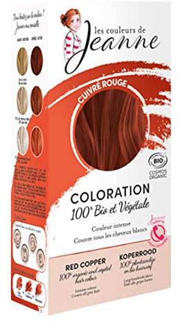 LES COULEURS DE JEANNE - COLORATION VEGETALE BIO CUIVRE ROUGE 2X50GR