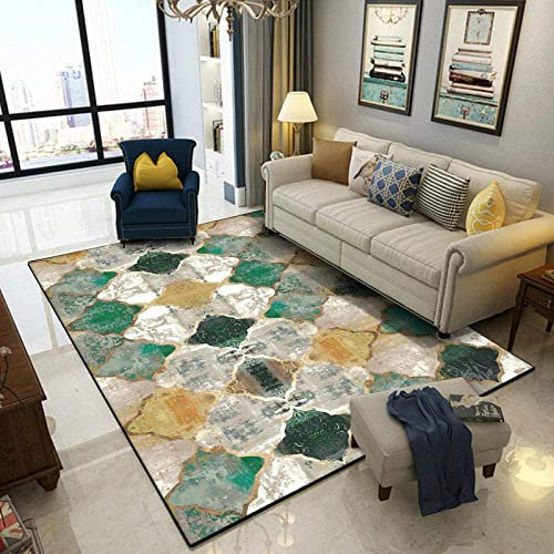 Vintage Teppiche im Barockstil Designer Teppich 80x160CM - pflegeleicht - Teppich Artistic Traditional Wohnzimmer Schlafzimmer Teppich Anti Rutsch Kurzer Plüsch