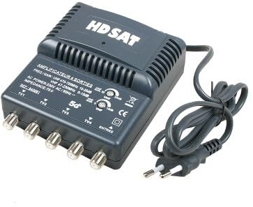 RECONDITIONNE HDSAT AMPLIFICATEUR TNT BLINDE 4 SORTIES ampli d'intérieur antenne tv 220V