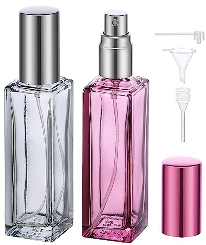 Segbeauty Atomizador Perfume Recargable, 2 Piezas Botella de Perfume Viaje 20ml, Portátil y Reutilizable, para Fiestas, Cita, Trabajo