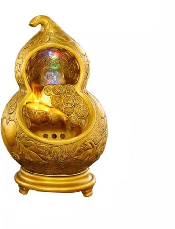Desktop Fountain, Fountain Decoration Circulation Living Room Office Desktop Decoration Study Water Fountain ，Decoration(Large)
