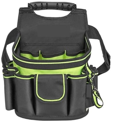 Organisateur D'Outils De Seau Sac à outils spécial for électricien, pochette de chantier, pochette de rangement multifonctionnelle for matériel Portable, 2 pièces Stockage De Seau De Nettoyage