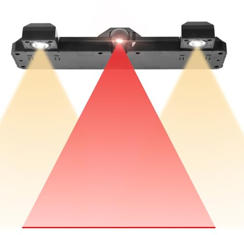 Naissgo Éclairage de cible de fléchettes, lumière de fléchettes, éclairage de plateau de fléchettes - 2 en 1 ligne de lancer laser réglable et voyants LED pour cibles de fléchettes à poils ou