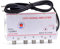 Uxsjakjsd Amplificatore A Splitter per TV 20dB, Potenziatore del Segnale 'Antenna TV Digitale, Attrezzature TV Domestiche 45 MHz A 860 MHz 1 in 4 out, Spina EU