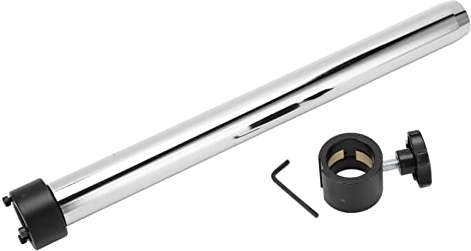 Aurikall Compatible with Binocular and Trinocular Stereo Microscopes - Metal Microscope Pillar Stand - Diameter 32mm Length 350mm Mounting Column Bracket - Chroming Plated High Hardness (350mm)