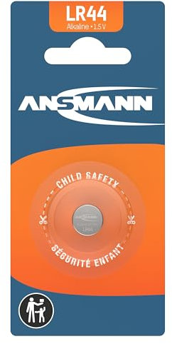 ANSMANN 5015303 Lr44 Pile a Bottone Batteria Alcaline - 1,5V