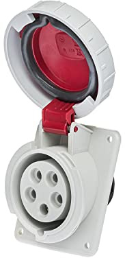 IDE 03803 bases encastrement inclinées à basse tension, Code heure 6, IP67 – 16 a-3p + N + T-200/346 240/415 V