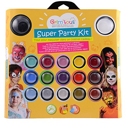 GRIM'TOUT Grimtout – GT41637 – Super Party Makeup Kit for Princesses and Heroes
