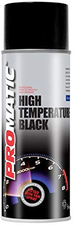 High Temperature Spray Paint, Black, White, Silver and Clear 800°c, Red 300°c, Monstercolors 400ml can Size