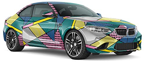 Design Auto-Folie Pop Art 3D Car-Wrapping Luftkanäle blasenfrei 100x150cm