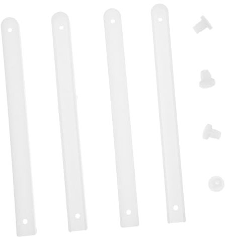 Villful Guías Correderas PláStico Para Cajones 4 Piezas Rieles Deslizadores Blancos Para Muebles InstalacióN RáPida Sin Ruido Resistente Al Desgaste