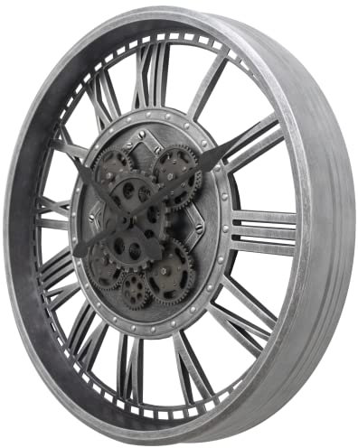 Technoline WT1585 rustikale XXL Industrial Wanduhr, 50,5 cm,