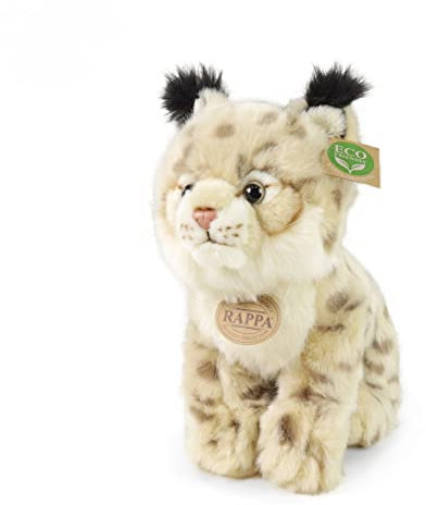 RAPPA Plüsch Luchs Jungtier sitzend 25 cm UMWELTFREUNDLICH