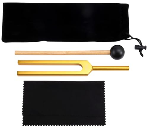 Qerwsdty 432 Hz Stimmgabel für Heilende Klangheiltherapie und Yoga, 423 Hz Stimmgabel Aus Aluminiumlegierung, Gold