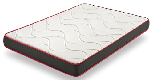 HOGAR24 ES | ViscoTherm | Colchón Viscoelástico 160x200 cm, Espuma HR de Alta Resiliencia, Regulación Térmica, Alivio de Presión y Diseño Ergonómico.