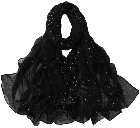 CABODYALS Scialle Lungo 72.05 pollice Nero Trasparente Avvolgente Mantella Sciarpe Vintage In Tulle Morbido Tessuto con Rifiniture In Pizzo Eleganti Maniche In Chiffon per Abiti Da Donna Decorazioni p