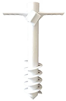 Dcfbkl Beach Umbrella Sand With 5-Tier Screw Portable Holder Stand Garden Outdoor Rain Gear Beach Stand Holder Heavy Duty For Heavy Duty Wind Adjustable Hight