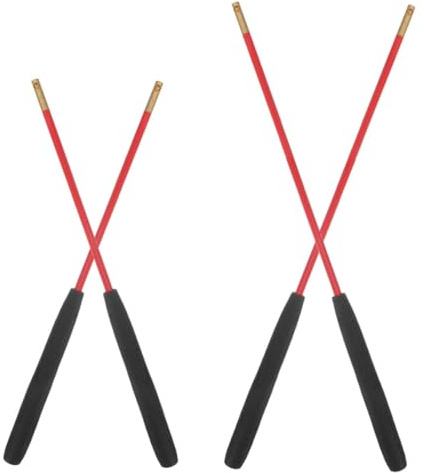 HONITANO Bastoni Da Diabolo Cinesi Antiscivolo 33,5-44,5 Cm Set 2 Paia Impugnatura Ergonomica Per Giocolieri Migliorati e Gioco Professionale