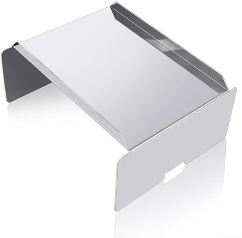 UrbanHui Diffuseur de chaleur pour gril, construction en acier inoxydable de qualité supérieure, répartition améliorée de la chaleur, installation facile, compatible avec différents barbecues