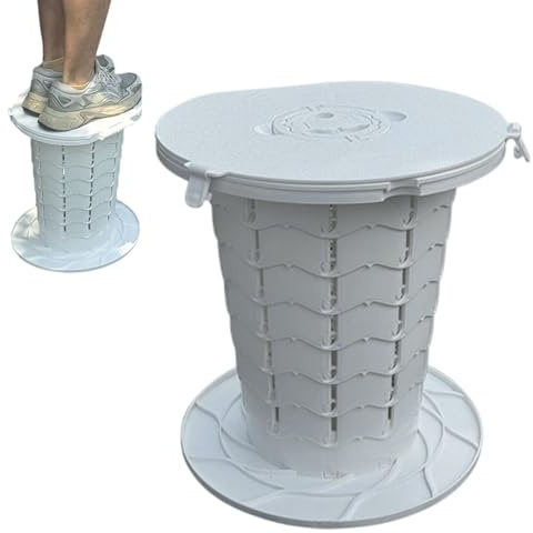 Toilettes Portatives Pour Voiture – Toilettes De Camping Pliables, Seau Haute Capacité Avec Couvercle Sécurisé, Siège Portable, Pot Facile À Nettoyer | Parfait Pour RV Camion Bateau Voyage E