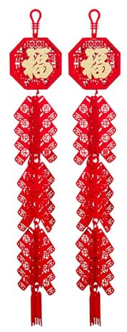 Colgante de año Chino, Fu, Artículos de Fiesta con Forma de Petardo, Decoración Colgante de año Chino, para, 1 par, Individual