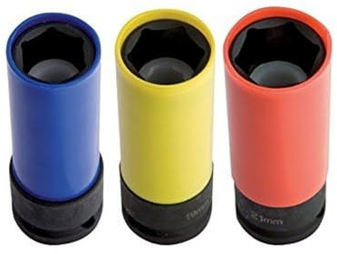 Unior 231/4PL maskintyckel med PVC-skyddshölje för slagskruv 1/2 tum, lång, 21 × 130 mm
