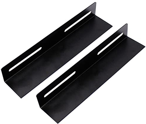 RackMatic - Guías laterales fijas de soporte para armario rack 19 negro 250mm