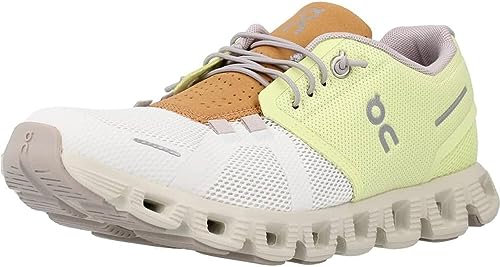 On Cloud 5 Damen-Sneaker, Hay - Frost, 38.5 EU