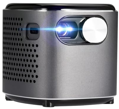 Mini proyector DLP Android Real 4K LED Smart Proyector con batería portátil Beamer (D como se muestra) pequeño regalo