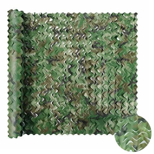 UQXSTAR Camouflage Woodland Netting,Camo Netting Hunting Shooting Outdoor Army Military Camouflage Decorations for Garden Fence,Wildcamping,Car Coverage,Camping