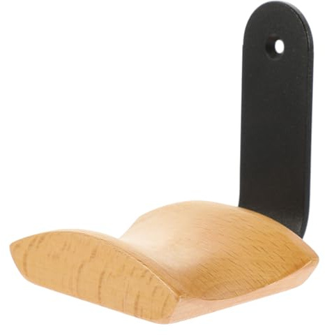 TEHAUX Support Casque Audio Mural en Bois Rangement pour Câbles et Écouteurs, Compact et Robuste, Bureau et Maison