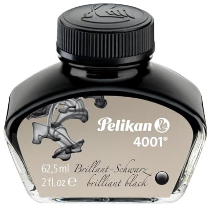 Pelikan Tintenglas Tinte 4001 Brilliant-Schwarz 62,5 ml, 1 Glas