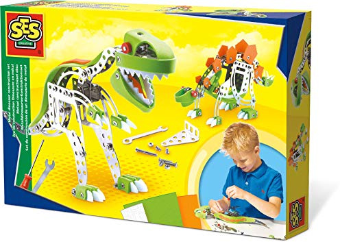 SES-Creative 14958 Dinosauro in metallo, set di costruzione