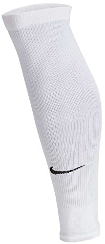 Nike Unisex U Nk Squad Leg Sleeve-ec20 Arm Warmer, unisex_adult, Arm warmer., SK0033, White/Black, L-XL