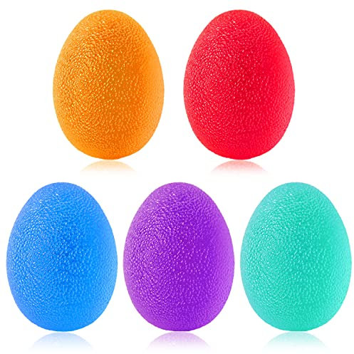 Newaner Antistressball Erwachsene 5 Stück, Anti Stress Bälle mit Unterschiedlichen Härtegrade, Handtrainer Fingertrainer Ball, Anti Stress Ball, Antistressbälle für Handgelenk Arthrose Training