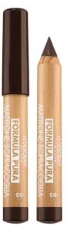 Deborah Milano - Matita Sopracciglia Formula Pura, 03 Dark Brown, Matitone ad Alta Tollerabilità, Lunga Tenuta, Waterproof, Dona Volume e Struttura