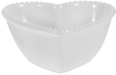 Operitacx Ciotola in Ceramica a Forma di Cuore per Insalata, zuppa, spuntino, Dessert, Migliori Regali per la Cucina, per la casa, Ciotole per condimenti e Salsa di soia