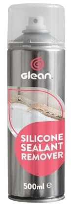 GLEAN Silicone Sealant Remover Spray | 500ml | Powerful, Fast Acting Silicone Remover | Easy Application Spray For Removing Bathroom Sealant | Shower Trays, Baths, Sinks, Toilets