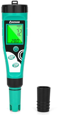 UIUZMAR pH Mètre Numérique de Chlore pH Sel Testeur Testeur de Salinité Piscine au Sel 7 en 1 pH Chlore TDS EC ORP Temp 0.1 Haute Précision Testeur pour piscine Hot Tub Hydroponique Aquariums