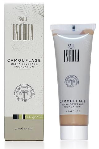 Sali di Ischia [ 30ml ] - Camouflage Nuance M.002 (Pelli Scure) - Fondotinta Correttivo ad Elevata Coprenza - SFP 30 - Water-resistent - Lunga Tenuta