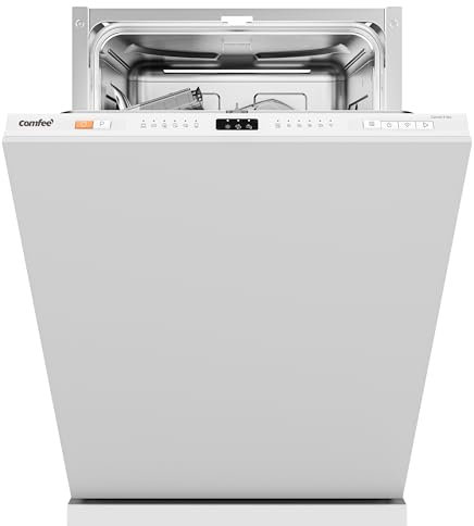 COMFEE' CDWEB914S-W Lavastoviglie da Incasso con 10 coperti, 8 Programmi, di avviamento ritardato, Funzione di Mezzo Carico, cloud wash, Asciugatura Extra - Inox