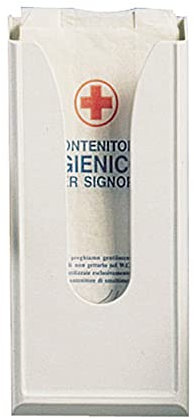 Mar Plast A53101 - Dispenser per sacchetti igienici, 295 x 55 x 135 mm, colore: Bianco