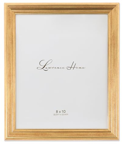Lawrence Frames 536280 Sutter Gold 8x10 Picture Frame