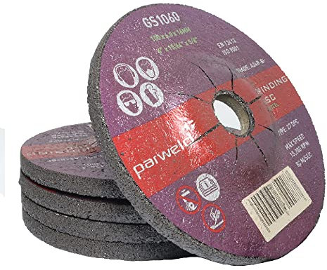 (PACK OF 25) Parweld 100mm Grinding discs for steel (100 x 6.0 x 16mm) 4