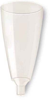 POLOPLAST 20 BIO Bicchieri CALICI FLÛTE 100 CC h. 16 PLA Trasparenti Rigido biodegradabili e compostabili Uni EN13432 smaltiti nel rifiuto Umido - Flute Spumante Champagne Prosecco