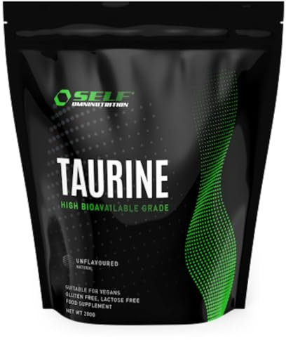 Self TAURINE 200g taurina in polvere, migliora ossigenazione dei tessuti, attenua senso di fatica e di stanchezza, aumenta volume cellulare, senza glutine e lattosio.